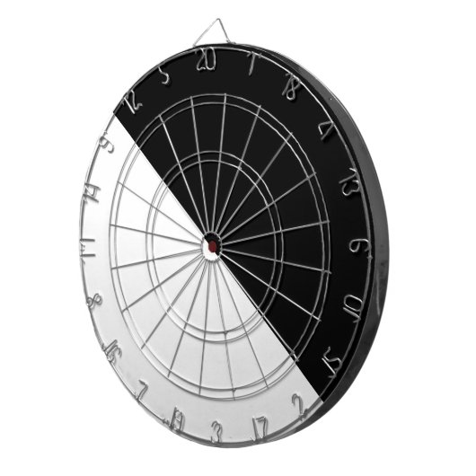 Jeu De Fléchettes Noir et blanc (Devant droit)