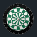 Jeu De Fléchettes Noir et blanc vert foncé<br><div class="desc">Cible de flechettes Noire Et Blanche Vert Sombre</div>