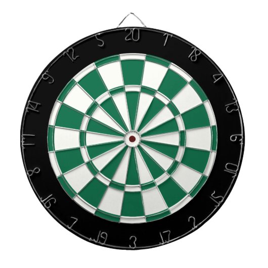 Jeu De Fléchettes Noir et blanc vert foncé (Devant)