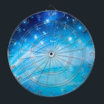 Jeu De Fléchettes Northern Light Stars blue   votre texte et vos idé<br><div class="desc">Drôle Graphisme par EDDA Froehlich | Étoiles,  lumières,  vagues en bleu | pour les amoureux romantiques | Il est facilement customisé pour votre fête ou événement. | Pour d'autres designs & produits n'hésitez pas à me contacter : contact@eddart.de ou consultez ici : www.zazzle.com/eddartshop*</div>
