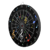 Jeu De Fléchettes notes musicales colorées (Devant droit)