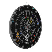 Jeu De Fléchettes notes musicales colorées (Devant gauche)