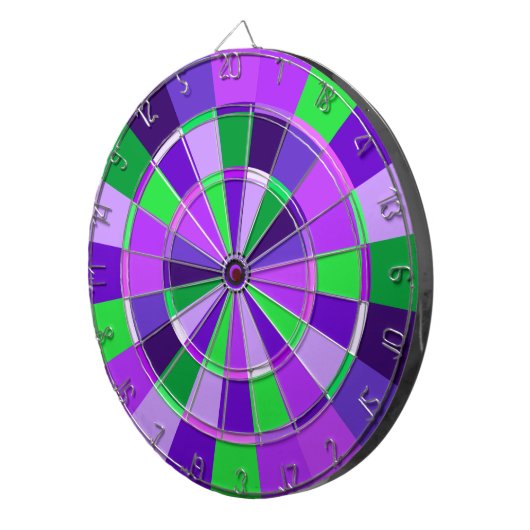Jeu De Fléchettes Nuances de pièce pourpre et verte de jeu (Devant droit)