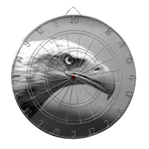 Jeu De Fléchettes Oeil d'aigle noir et blanc