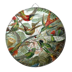 Jeu De Fléchettes oiseaux fleurs fleur oiseau nature peinture vintag