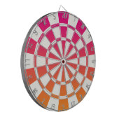 Jeu De Fléchettes Ombre rose orange et blanc (Devant gauche)