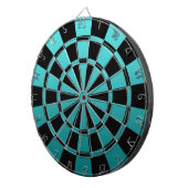 Jeu De Fléchettes Ombre turquoise et noir (Devant droit)