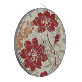 Jeu De Fléchettes Ombres florales en rouge et orange (Devant gauche)