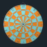 Jeu De Fléchettes Orange Et Aqua<br><div class="desc">Cible de flechettes Orange Et Aqua</div>