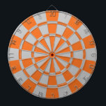 Jeu De Fléchettes Orange et gris<br><div class="desc">Cible de flechettes orange et grise</div>