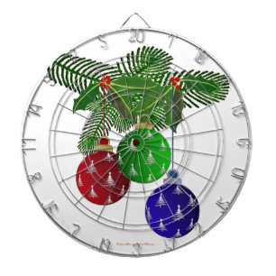 Jeu De Fléchettes Ornements Colorés pour l'Arbre de Noël
