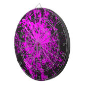 Jeu De Fléchettes Paint violet Splatter métal Cage Dartboard (Devant droit)