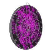 Jeu De Fléchettes Paint violet Splatter métal Cage Dartboard (Devant gauche)