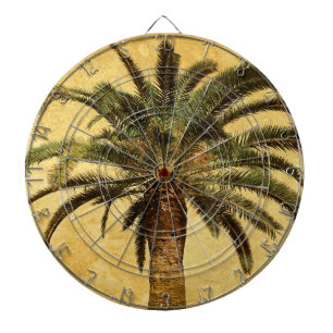 Jeu De Fléchettes Palmier vintage - modèle customisé tropical