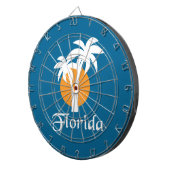 Jeu De Fléchettes Palmiers et soleil orange (Devant droit)