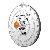 Jeu De Fléchettes Panda de basket-ball (Devant droit)