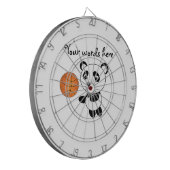 Jeu De Fléchettes Panda de basket-ball (Devant gauche)