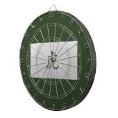 Jeu De Fléchettes Panneau chinois zodiaque vert tigre (Devant droit)