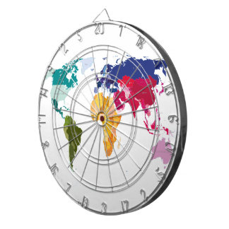 Jeu De Fléchettes Panneau de dards de carte du monde