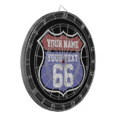 Jeu De Fléchettes Panneau routier personnalisé de nom et de nombre (Devant gauche)