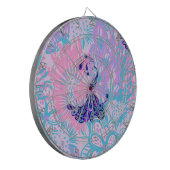 Jeu De Fléchettes paon rose floral (Devant gauche)