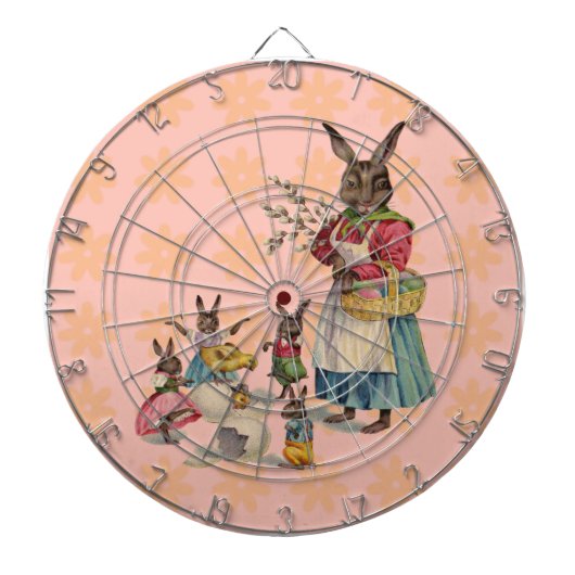 Jeu De Fléchettes Pâques Lapin Poule Lapin Œufs (Devant)