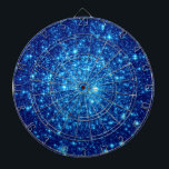 Jeu De Fléchettes Parties scintillant Astral Bleu<br><div class="desc">Image Nasa du cluster d'étoiles IC 499</div>