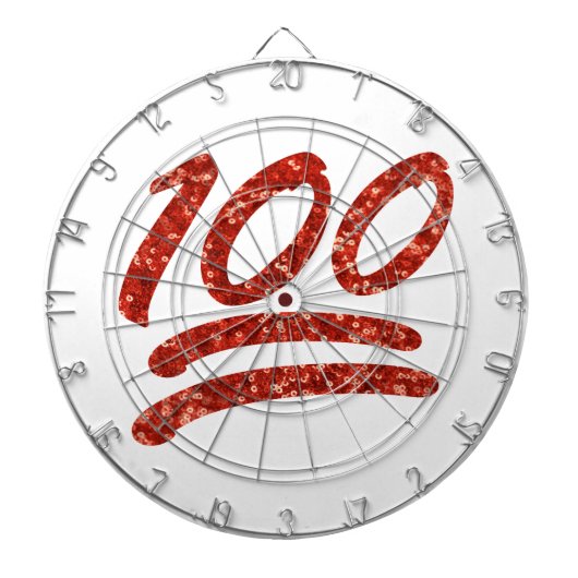 Jeu De Fléchettes parties scintillant cent émoticônes (Devant)