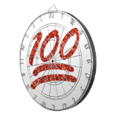 Jeu De Fléchettes parties scintillant cent émoticônes (Devant droit)