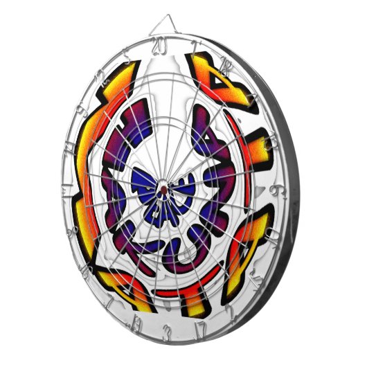 Jeu De Fléchettes "Peace Hakuna Matata" (Devant droit)