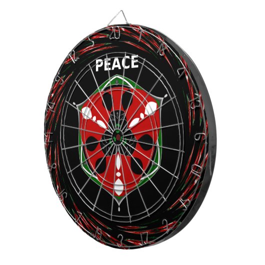 Jeu De Fléchettes "Peace : with Shield Emblem" (Devant droit)
