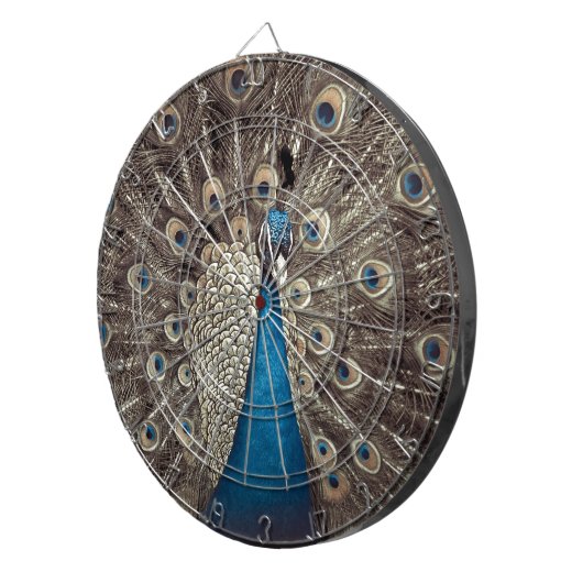 Jeu De Fléchettes Peacock bleu antique (Devant droit)