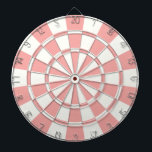 Jeu De Fléchettes Pêche Et Blanc<br><div class="desc">Pêche Et Cible de flechettes Blanche</div>