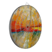 Jeu De Fléchettes Peinture Abstraite moderne (Devant gauche)