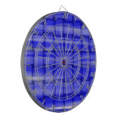 Jeu De Fléchettes Peinture design graphique en osier bleu (Devant gauche)