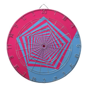 Jeu De Fléchettes Pentagone rose et bleu