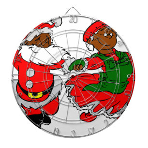 Jeu De Fléchettes père Noël noire mme claus