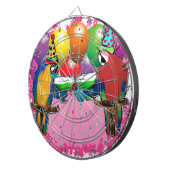 JEU DE FLÉCHETTES PERROQUETS DE FÊTE (Devant droit)
