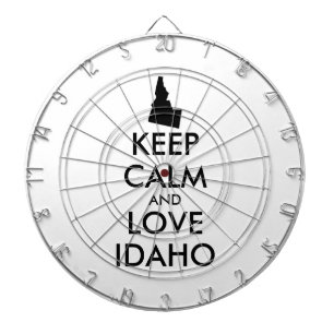 Jeu De Fléchettes Personnalisable KEEP CALM et LOVE IDAHO