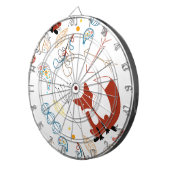 Jeu De Fléchettes Personnaliser le Motif Woodland Fox moderne (Devant droit)