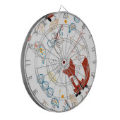 Jeu De Fléchettes Personnaliser le Motif Woodland Fox moderne (Devant gauche)