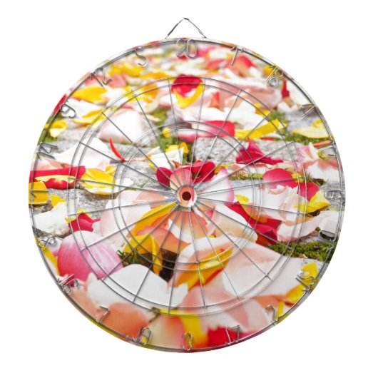 Jeu De Fléchettes Pétales roses sur la conception du sol (Devant)