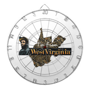 Jeu De Fléchettes PIÈCE EN T je suis de la Virginie Occidentale