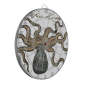 Jeu De Fléchettes Pieuvre Kraken Antique Faune Marine Côtière (Devant gauche)