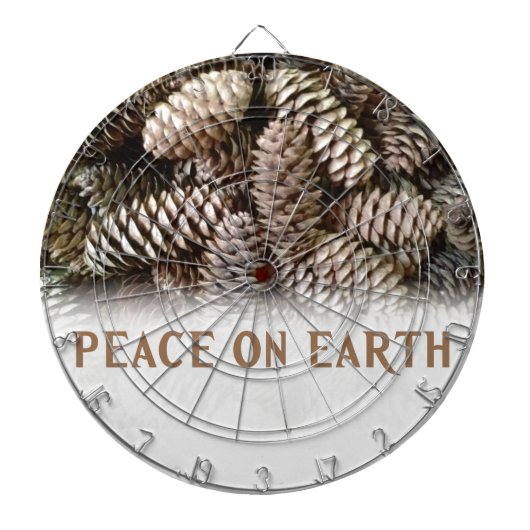 Jeu De Fléchettes Pin De Vacances Classique Paix Cône Sur Terre (Devant)
