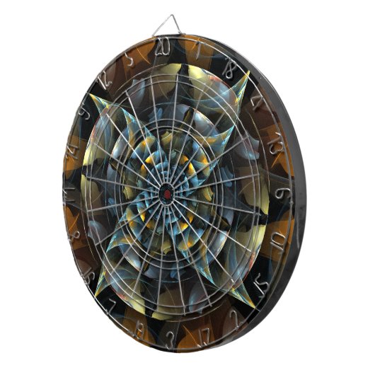 Jeu De Fléchettes Pinwheel Art Abstrait (Devant droit)