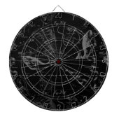 Jeu De Fléchettes Pisces Constellation Hevelius 1690 sur Black (Devant)