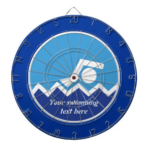 Jeu De Fléchettes Pismming venin, swimmer on blue circle custom