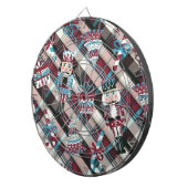 Jeu De Fléchettes Plaid Blue Burgundy (Devant droit)