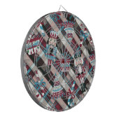 Jeu De Fléchettes Plaid Blue Burgundy (Devant gauche)